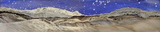 Panorama Nightscape Framed 25 x 92 cm