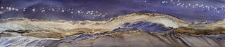 Panorama Nightscape Framed 25 x 92 cm