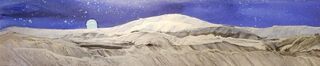 Panorama Nightscape Framed 25 x 92 cm
