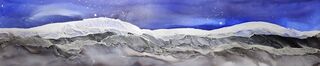 Panorama Nightscape Framed 25 x 92 cm