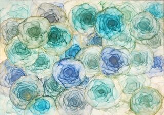 Flower Art A2 in an A1 Frame