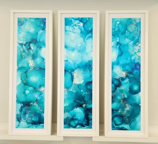 Abstract Art Panel 25 x 92 cm PA014(3)