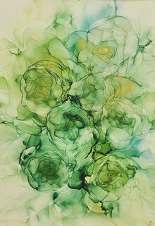 Gorgeous Emeralds A3 Flower Art