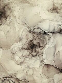 Abstract Flower Art A3 in an A2 Frame