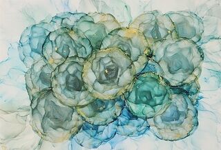 Flower Art A3 in an A2 Frame A2F014