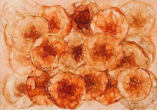 Autumn Blooms A3 Flower Art
