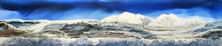 Panorama Nightscape Framed 25 x 92 cm