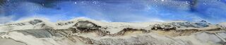 Nocturnal Harmony - Panorama Seascape Framed 31 x 96 cm