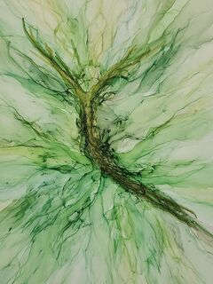 Abstract Art A3 in an A2 Frame A3A028