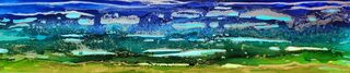 Where Light Lingers - Panorama Landscape Framed 31 x 96 cm