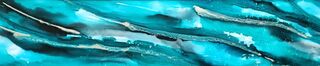 Luminous Depths Abstract Panel - Panorama